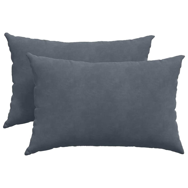 Afbeelding laden in galerijviewer, Vidaxl sofa kussens 2 stuks donkergrijs 60 x 40 cm cordstof
