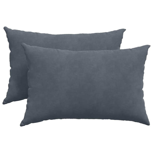 Vidaxl sofa kussens 2 stuks donkergrijs 60 x 40 cm cordstof