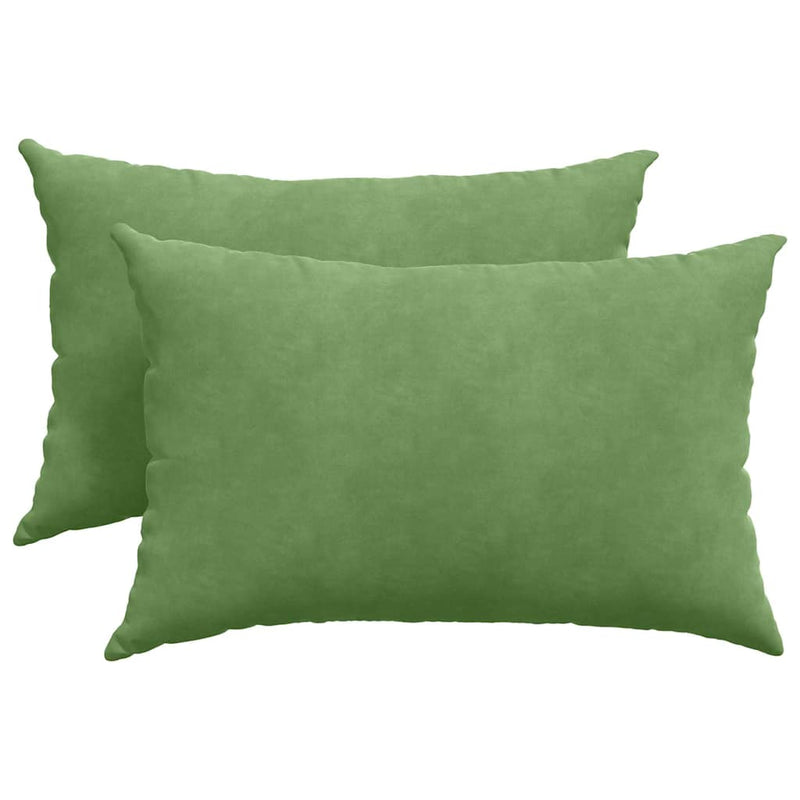 Chargez l'image dans la visionneuse de la galerie, Vidaxl sofa kussens 2 stuks lichtgroen 60 x 40 cm cordstof
