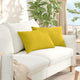 Vidaxl sofa kussens 2 stuks geel 60 x 40 cm cordstof