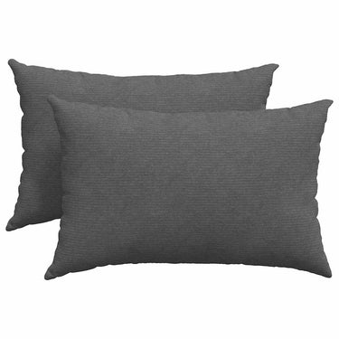 Vidaxl sofa kussens 2 stuks donkergrijs 60 x 40 cm cordstof