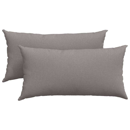 Vidaxl sofa kussens 2 pcs taupe 80 x 40 cm stof