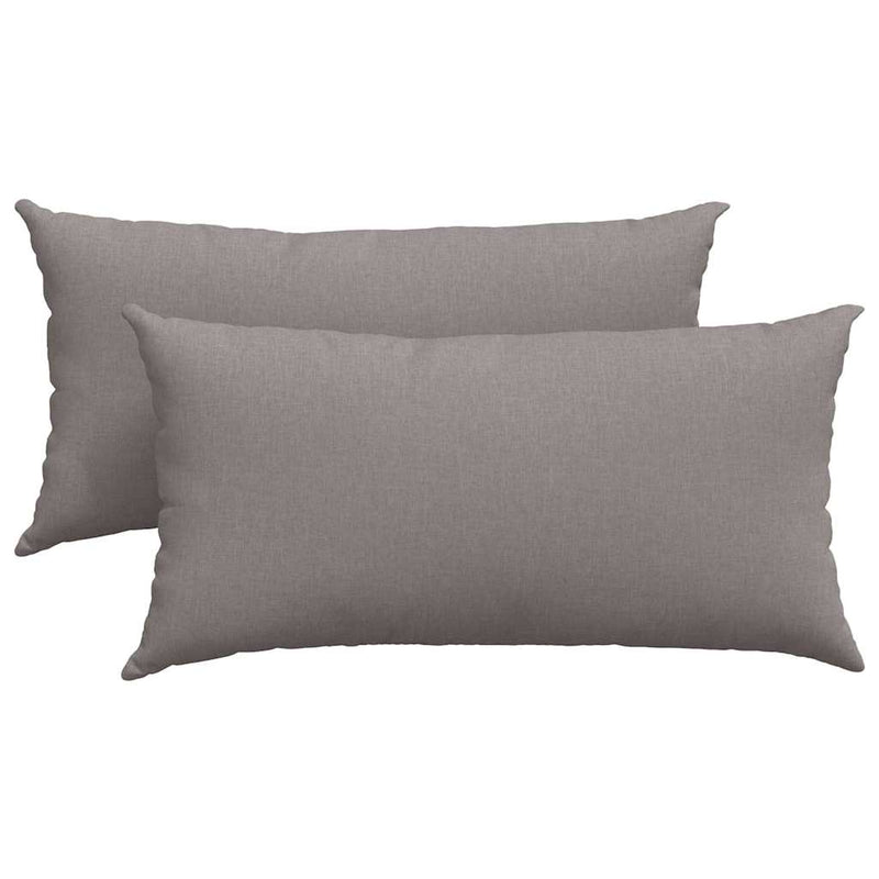 Afbeelding laden in galerijviewer, Vidaxl sofa kussens 2 pcs taupe 80 x 40 cm stof
