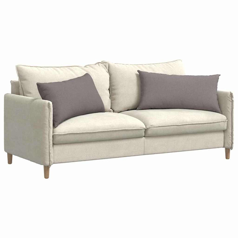 Afbeelding laden in galerijviewer, Vidaxl sofa kussens 2 pcs taupe 80 x 40 cm stof
