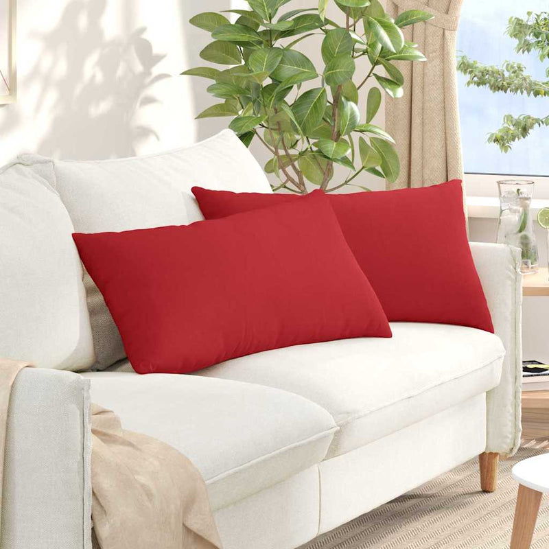 Chargez l'image dans la visionneuse de la galerie, Vidaxl sofa kussens 2 pcs rood 80 x 40 cm stof
