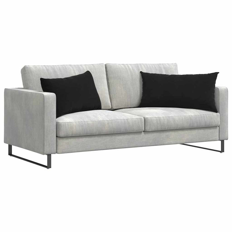 Afbeelding laden in galerijviewer, Vidaxl sofa kussens 2 stuks zwart 80 x 40 cm cordstof
