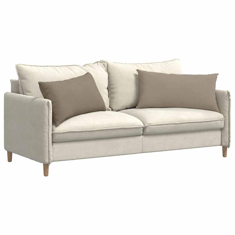 Afbeelding laden in galerijviewer, Vidaxl sofa kussens 2 stuks taupe 80 x 40 cm stof
