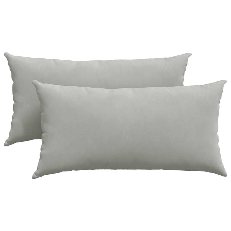 ギャラリービューアに画像をロードする, Vidaxl sofa kussens 2 stuks lichtgrijs 80 x 40 cm stof
