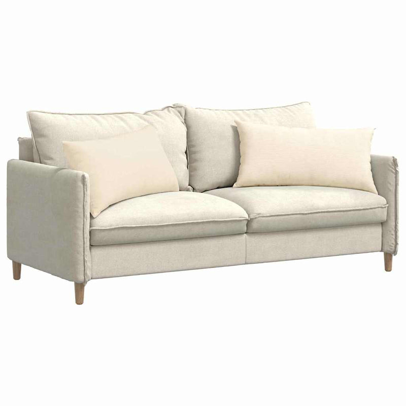 Afbeelding laden in galerijviewer, Vidaxl sofa kussens 2 stuks crème 80 x 40 cm cordstof
