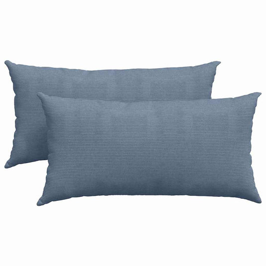Vidaxl sofa kussens 2 stuks blauw 80 x 40 cm cordstof