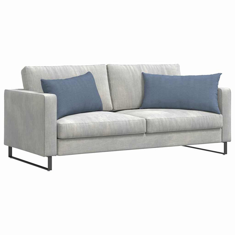 Afbeelding laden in galerijviewer, Vidaxl sofa kussens 2 stuks blauw 80 x 40 cm cordstof
