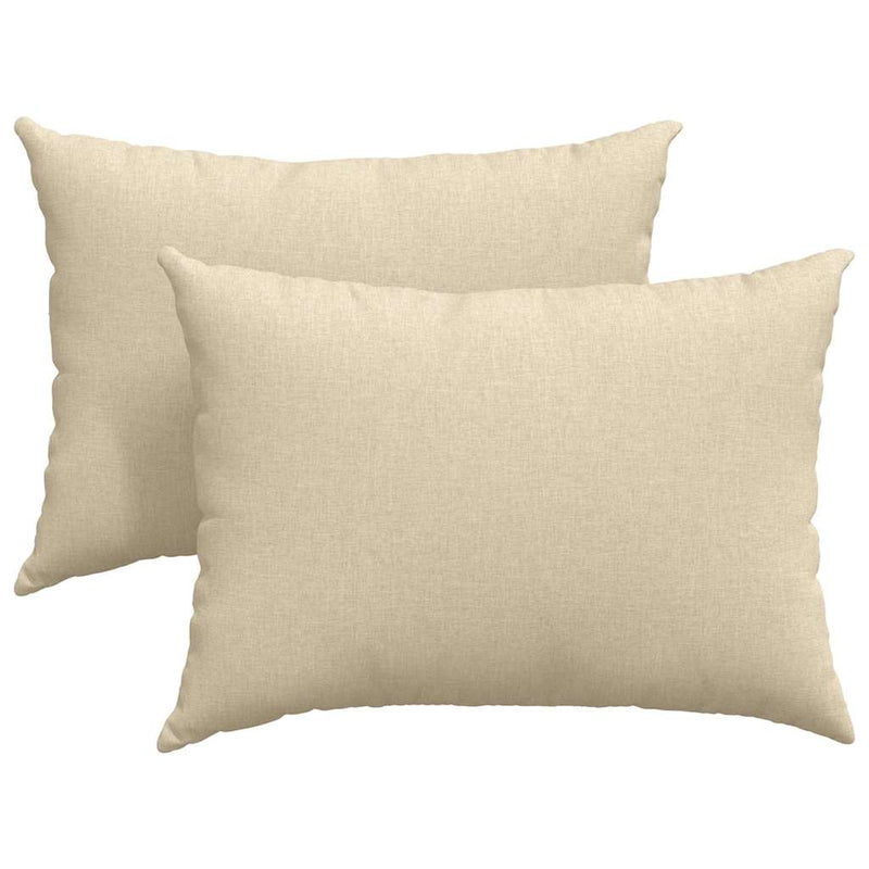 Afbeelding laden in galerijviewer, Vidaxl sofa kussens 2 pcs crème 70 x 50 cm stof

