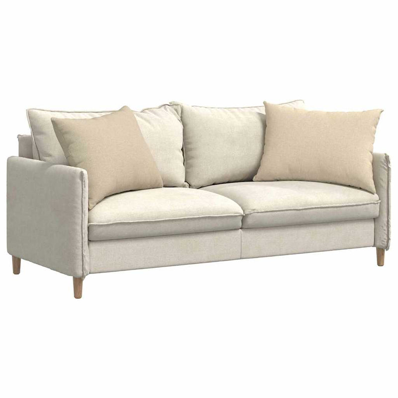 Afbeelding laden in galerijviewer, Vidaxl sofa kussens 2 pcs crème 70 x 50 cm stof
