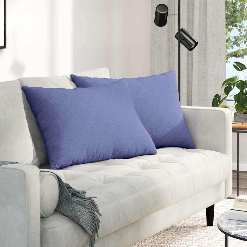 Afbeelding laden in galerijviewer, Vidaxl sofa kussens 2 pcs jeans blauw 70 x 50 cm stof
