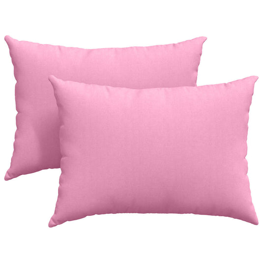 Vidaxl sofa kussens 2 pcs roze 70 x 50 cm stof