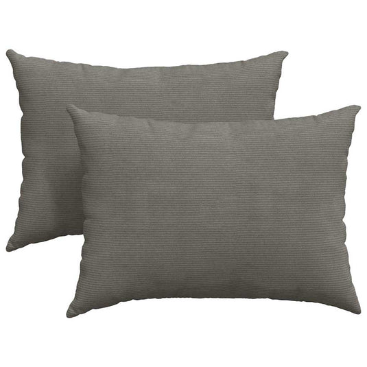 Vidaxl sofa kussens 2 stuks lichtgrijs 70 x 50 cm cordstof