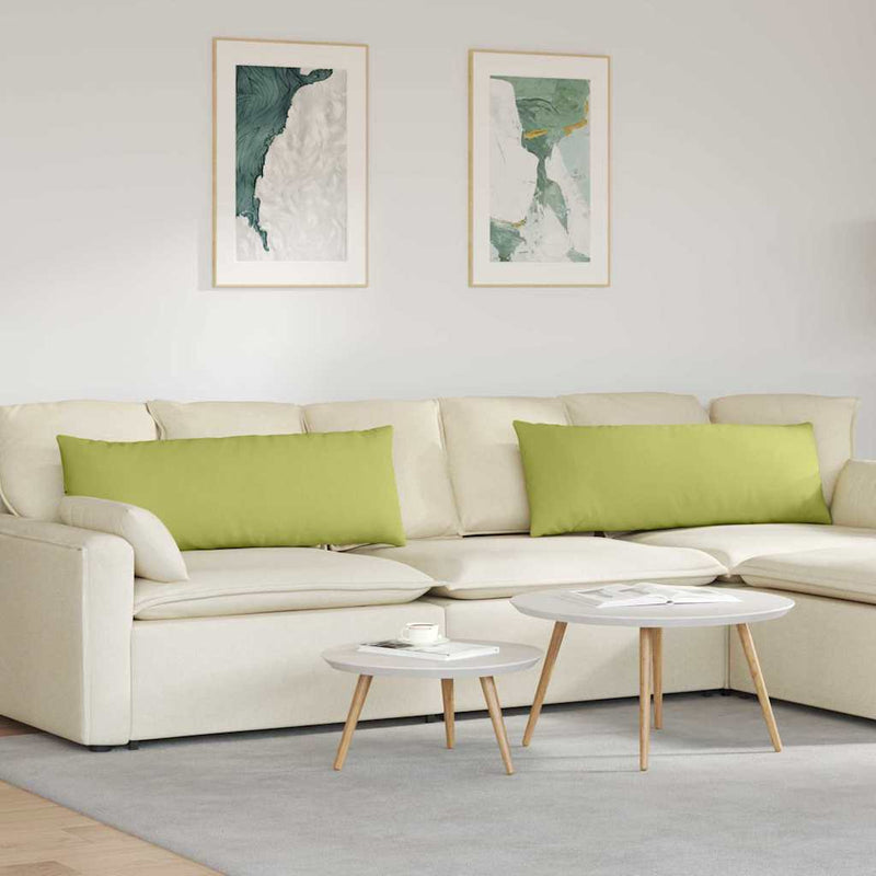 Chargez l'image dans la visionneuse de la galerie, Vidaxl sofa kussens 2 pcs lichtgroen 120 x 40 cm stof

