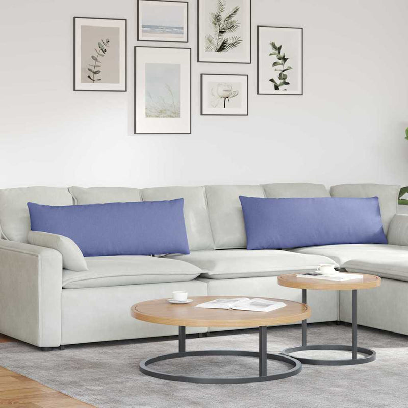 Afbeelding laden in galerijviewer, Vidaxl sofa kussens 2 pcs jeans blauw 120 x 40 cm stof
