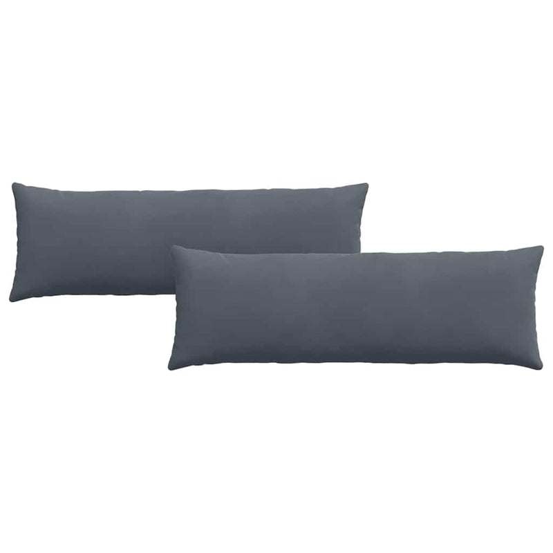 ギャラリービューアに画像をロードする, Vidaxl sofa kussens 2 stuks donkergrijs 120 x 40 cm cordstof
