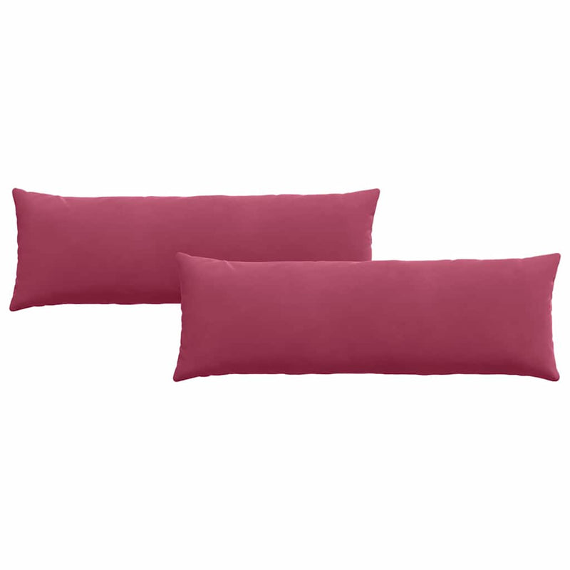 Afbeelding laden in galerijviewer, Vidaxl sofa kussens 2 stuks wijnrood 120 x 40 cm cordstof
