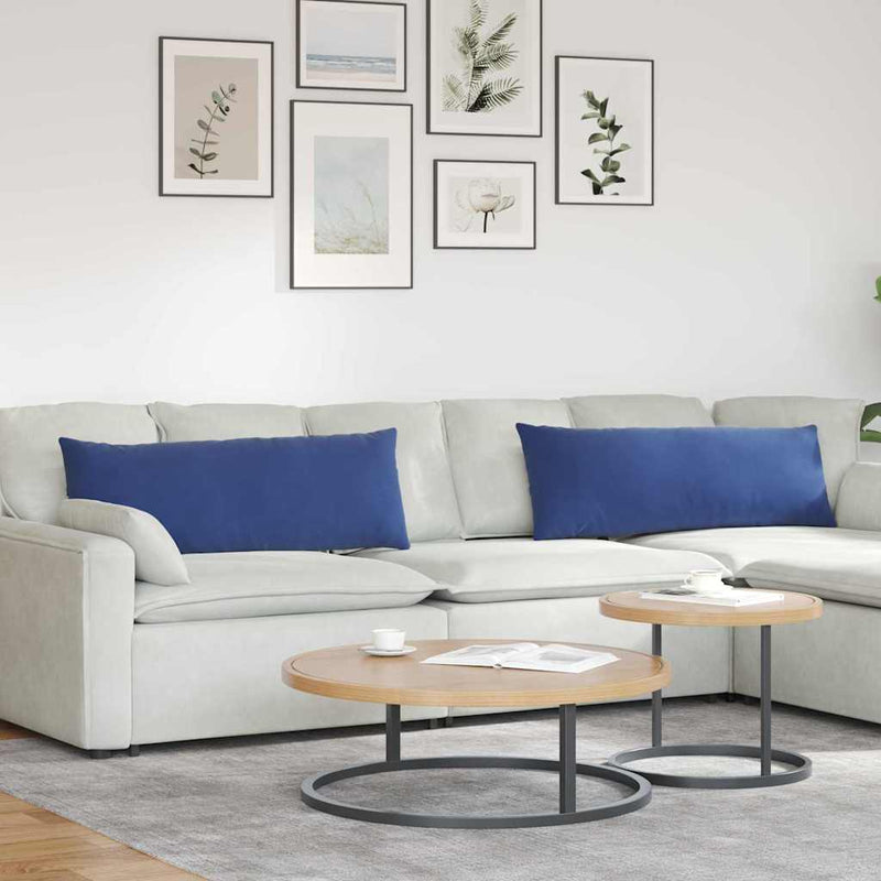 ギャラリービューアに画像をロードする, Vidaxl sofa kussens 2 stuks politieblauw 120 x 40 cm cordstof
