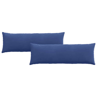 Vidaxl sofa kussens 2 stuks politieblauw 120 x 40 cm cordstof