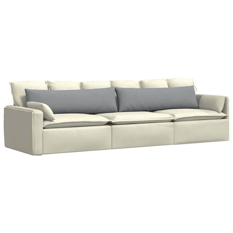 Afbeelding laden in galerijviewer, Vidaxl sofa kussens 2 pcs lichtgrijs 145 x 40 cm stof
