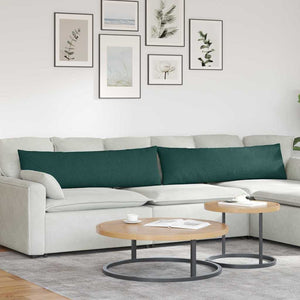 Vidaxl sofa kussens 2 pcs donkergroen 145 x 40 cm stof