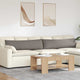 Vidaxl sofa kussens 2 stuks taupe 145 x 40 cm stof