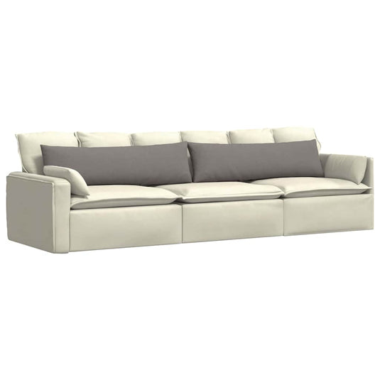Vidaxl sofa kussens 2 stuks taupe 145 x 40 cm stof