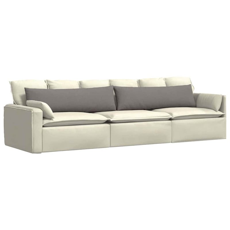 Chargez l'image dans la visionneuse de la galerie, Vidaxl sofa kussens 2 stuks taupe 145 x 40 cm stof
