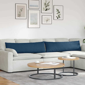 Vidaxl sofa kussens 2 stuks blauw 145 x 40 cm stof