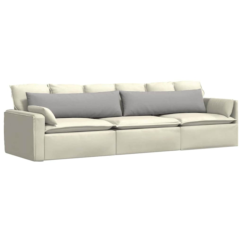 Afbeelding laden in galerijviewer, Vidaxl sofa kussens 2 pcs wolkengrijs 145 x 40 cm stof
