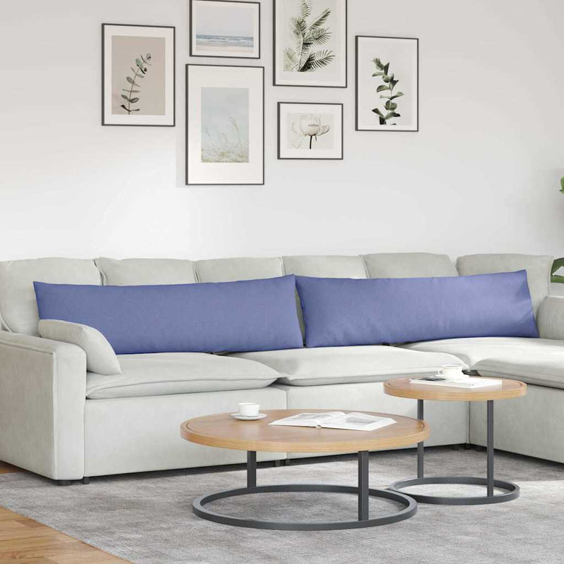 Chargez l'image dans la visionneuse de la galerie, Vidaxl sofa kussens 2 pcs jeans blauw 145 x 40 cm stof
