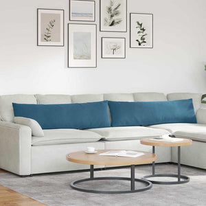 Vidaxl sofa kussens 2 stuks blauw 145 x 40 cm cordstof