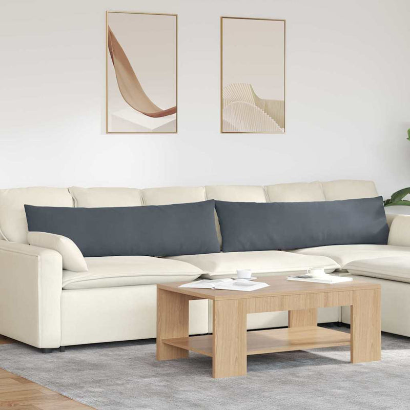 ギャラリービューアに画像をロードする, Vidaxl sofa kussens 2 stuks donkergrijs 145 x 40 cm cordstof
