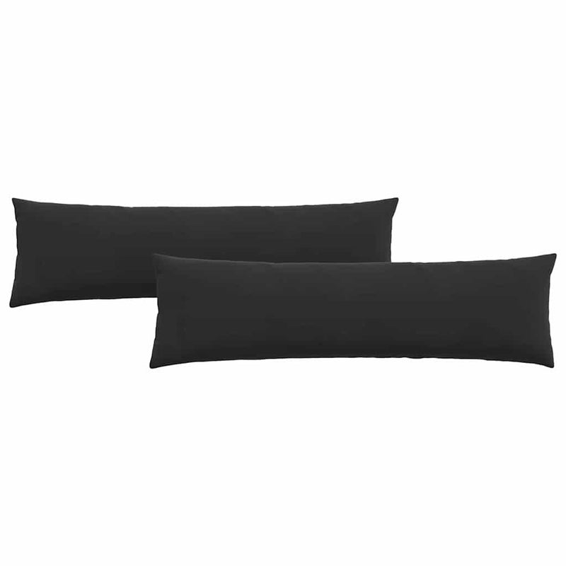 ギャラリービューアに画像をロードする, Vidaxl sofa kussens 2 stuks zwart 145 x 40 cm cordstof

