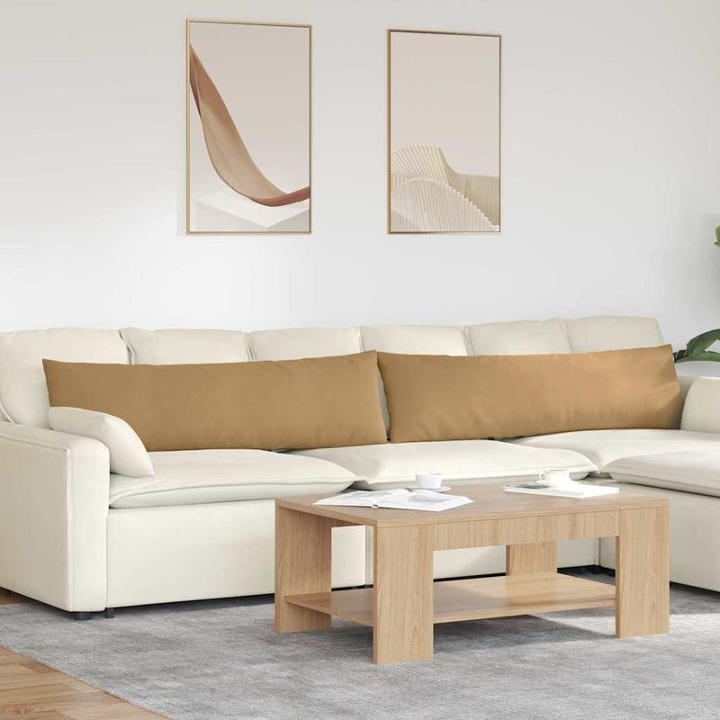 Chargez l'image dans la visionneuse de la galerie, Vidaxl sofa kussens 2 stuks bruin 145 x 40 cm cordstof
