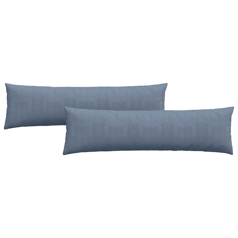 Afbeelding laden in galerijviewer, Vidaxl sofa kussens 2 stuks blauw 145 x 40 cm cordstof

