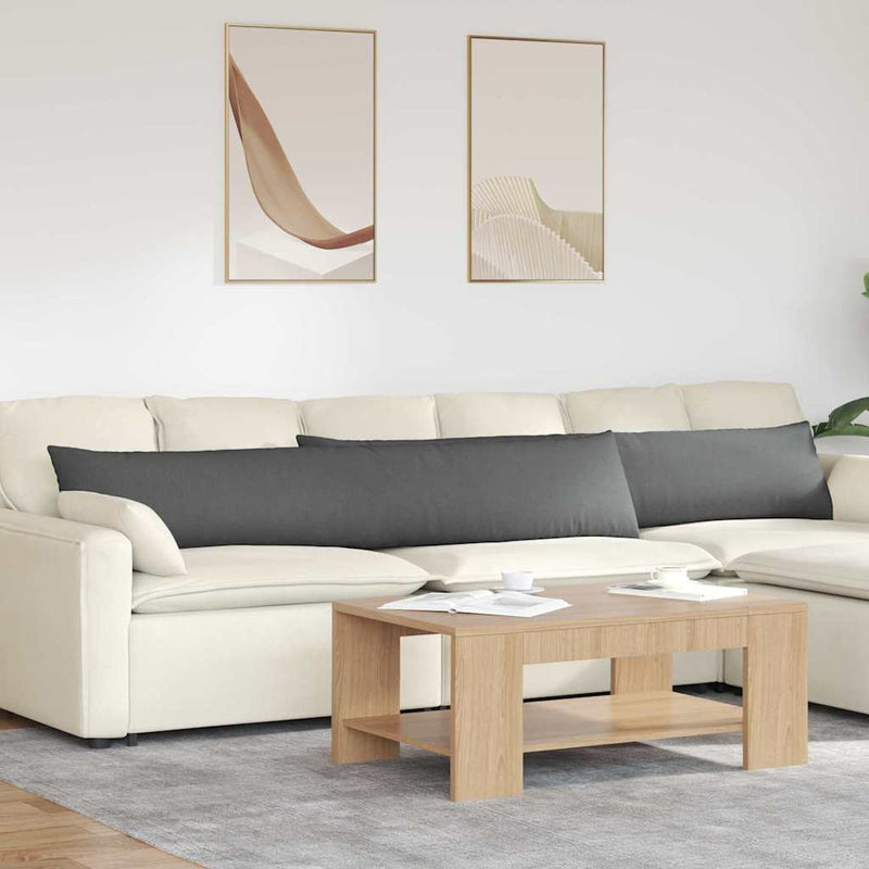 Chargez l'image dans la visionneuse de la galerie, Vidaxl sofa kussens 2 pcs donkergrijs 200 x 40 cm stof

