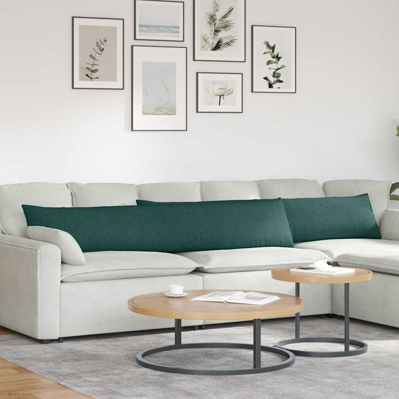 Chargez l'image dans la visionneuse de la galerie, Vidaxl sofa kussens 2 pcs donkergroen 200 x 40 cm stof

