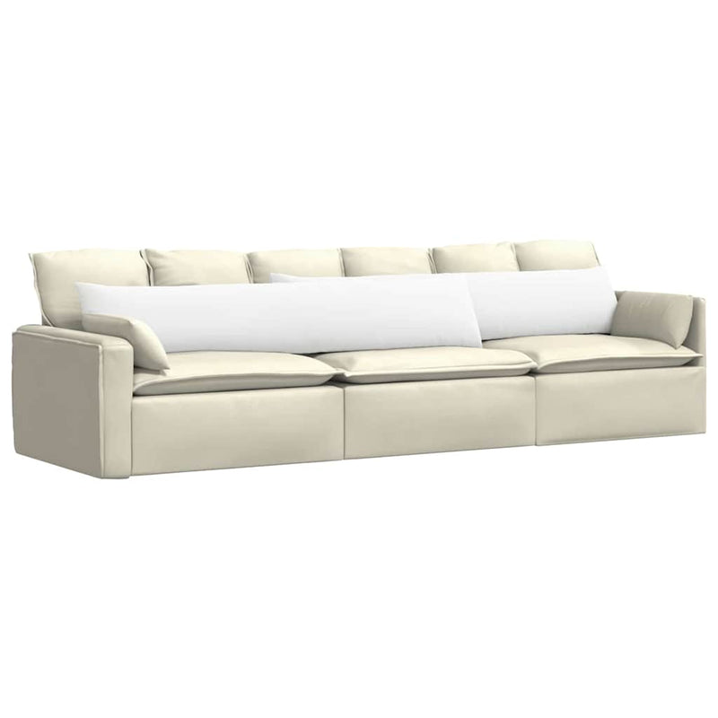 Afbeelding laden in galerijviewer, Vidaxl sofa kussens 2 pcs wit 200 x 40 cm stof
