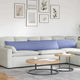 Vidaxl sofa kussens 2 pcs jeans blauw 200 x 40 cm stof