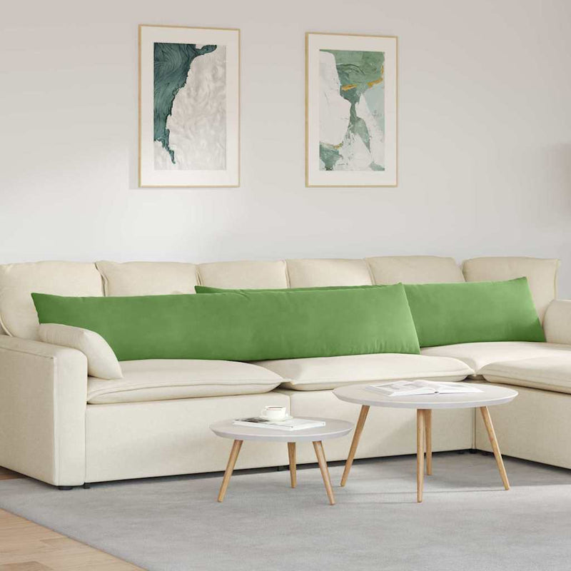 Afbeelding laden in galerijviewer, Vidaxl sofa kussens 2 stuks lichtgroen 200 x 40 cm cordstof

