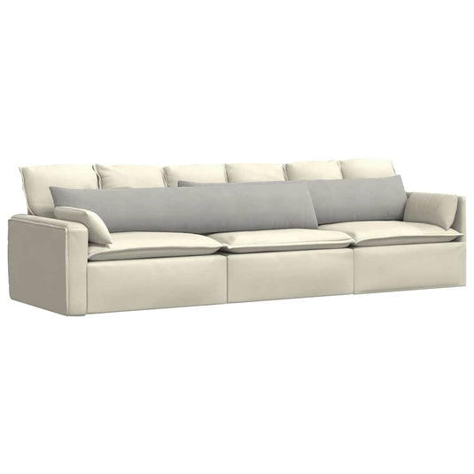 Vidaxl sofa kussens 2 stuks lichtgrijs 200 x 40 cm stof
