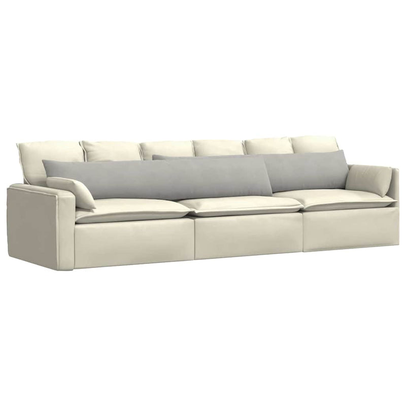 Afbeelding laden in galerijviewer, Vidaxl sofa kussens 2 stuks lichtgrijs 200 x 40 cm stof
