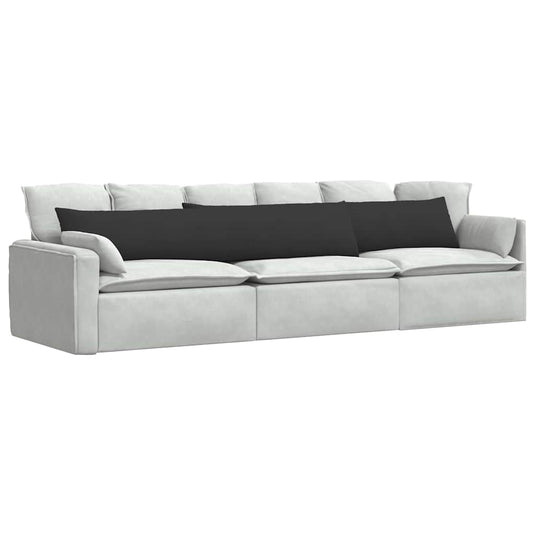 Vidaxl sofa kussens 2 stuks zwart 200 x 40 cm stof
