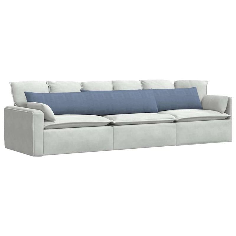 Chargez l'image dans la visionneuse de la galerie, Vidaxl sofa kussens 2 stuks blauw 200 x 40 cm cordstof
