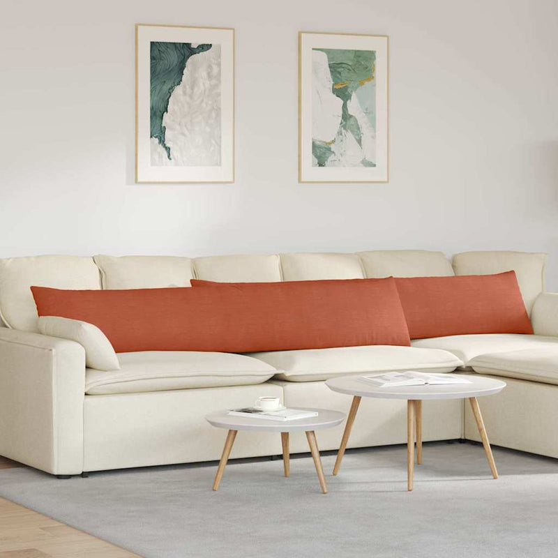 Chargez l'image dans la visionneuse de la galerie, Vidaxl sofa kussens 2 stuks rood-oranje 200 x 40 cm cordstof
