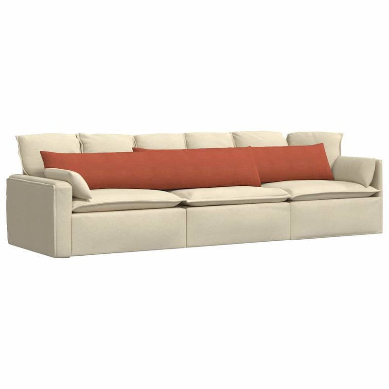 Chargez l'image dans la visionneuse de la galerie, Vidaxl sofa kussens 2 stuks rood-oranje 200 x 40 cm cordstof
